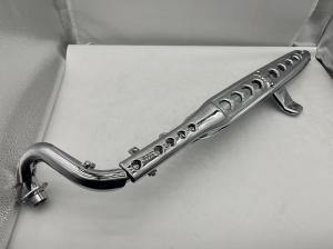  DX HIGH DUALITY CHROMED UP SWEPT EXHAUST FOR 50CC E MARKED